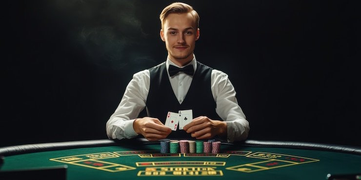 sontogel001 Texas Hold'em Bonus mobile app interface showing betting buttons and dealer video